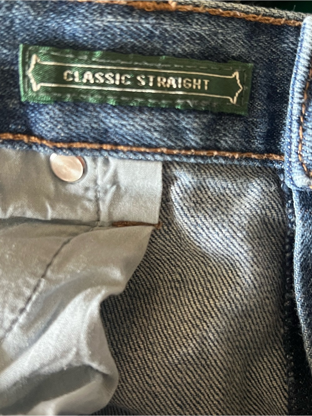 Lauren Jeans Co. Ralph Lauren LRL Womens Size14 Blue Classic Straight Stretch - Picture 10 of 15